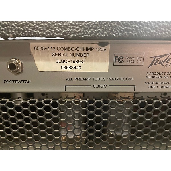 Used Peavey 6505 Plus 1x12 60W Tube Guitar Combo Amp