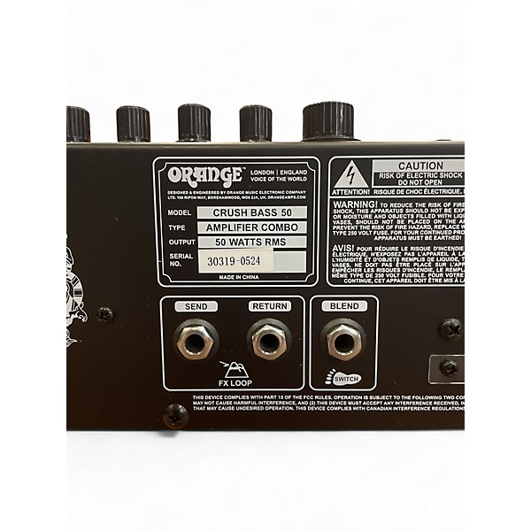 Used Orange Amplifiers CRUSH BASS 50 Bass Combo Amp