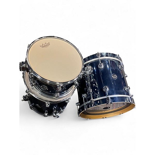 Used DW 3 Piece Performance Series Chrome Shadow Drum Kit