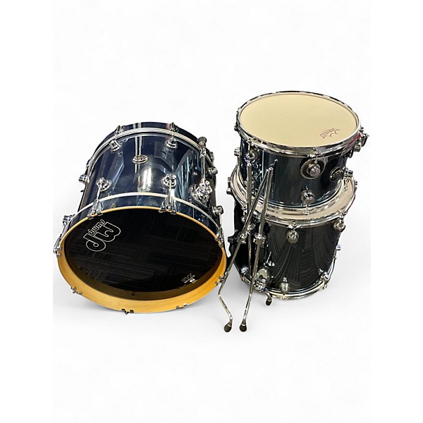 Used DW 3 Piece Performance Series Chrome Shadow Drum Kit