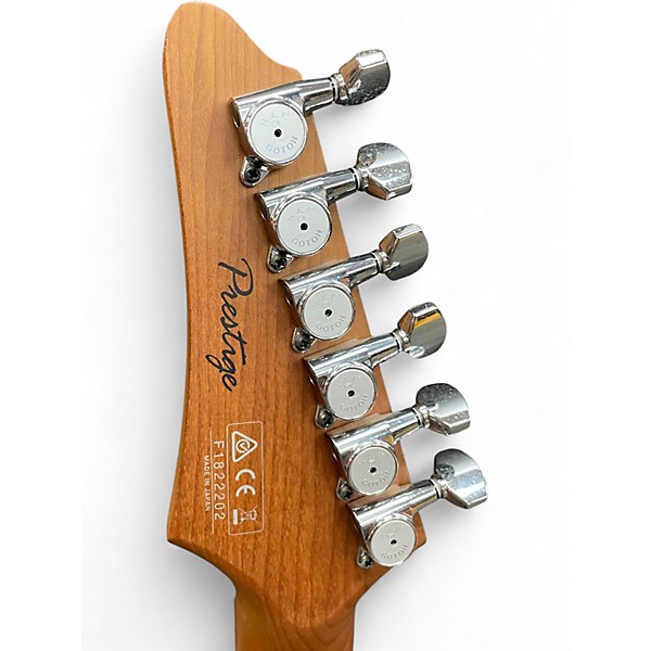 Used Ibanez AZ2204 Prestige Ice Blue Metallic Solid Body Electric Guitar