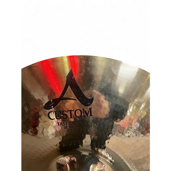 Used Zildjian 18in A Custom Fast Crash Cymbal