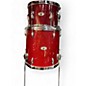 Used 1960s Premier 3 Piece 3 Piece Red Sparkle Drum Kit