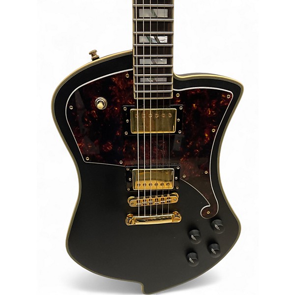 Used D'Angelico Deluxe Ludlow Limited Edition Matte Black Solid Body Electric Guitar