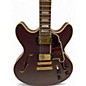 Used D'Angelico Deluxe DC Matte Plum Hollow Body Electric Guitar