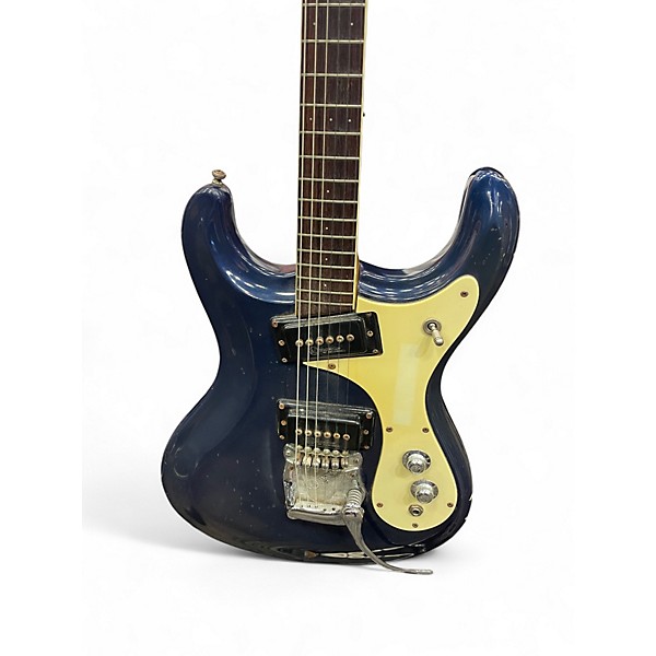 Used Mosrite Ventures Blue Solid Body Electric Guitar