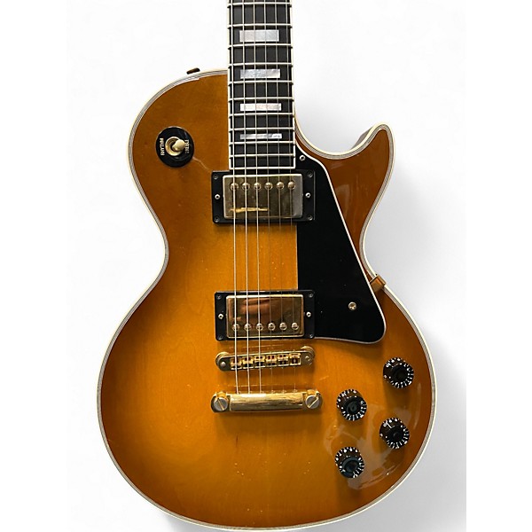 Used Gibson les paul custom plaintop Honey Burst Solid Body Electric Guitar