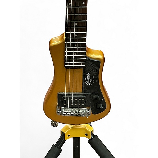 Used Hofner Shorty Gold Solid Body Electric Guitar