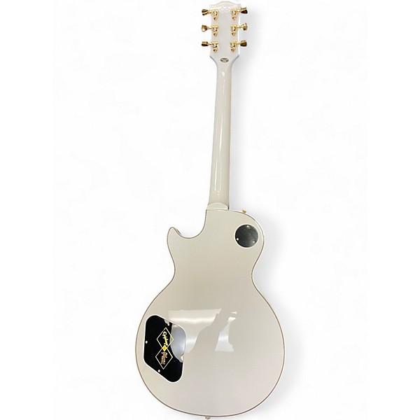 Used Epiphone Inspired By Gibson Les Paul Custom White Solid Body Electric Guitar