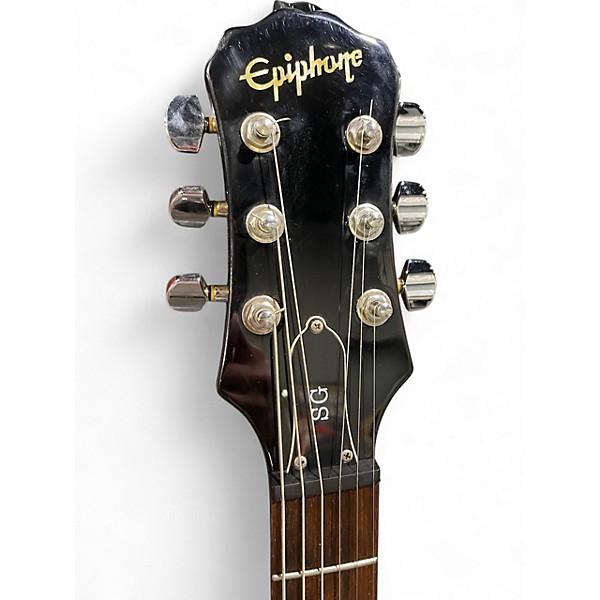 Used 2005 Epiphone SG G310 Black Solid Body Electric Guitar