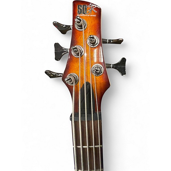 Used Ibanez SR405EQM DRAGON EYE BURST Electric Bass Guitar