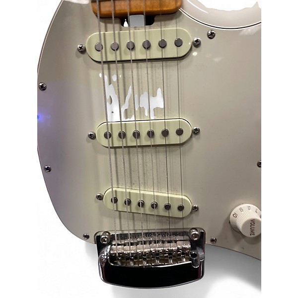 Used Ernie Ball Music Man Cutlass White Solid Body Electric Guitar