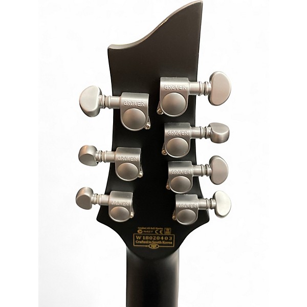 Used Schecter Guitar Research Damien Platinum 7 String Flat Black Solid Body Electric Guitar