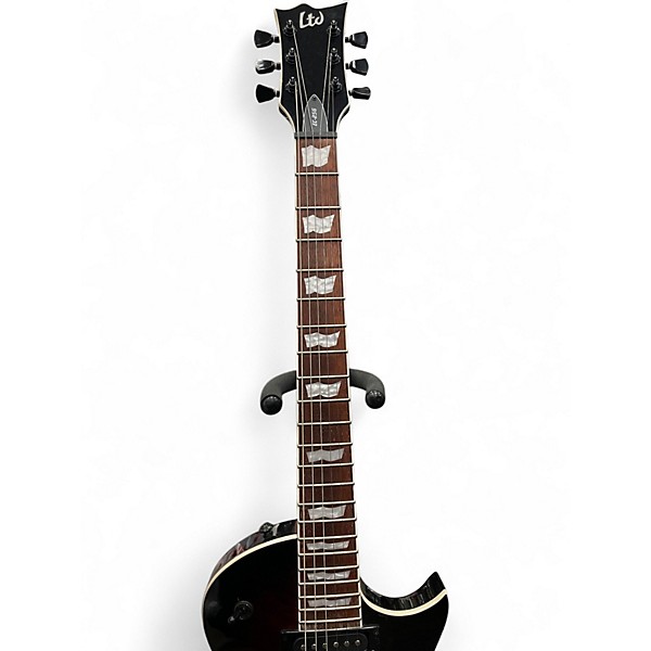 Used ESP LTD EC256 TRANSPARENT RED BURST Solid Body Electric Guitar