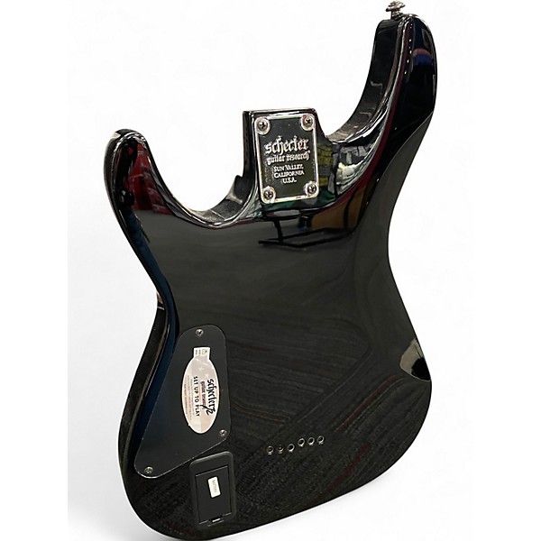 Used Schecter Guitar Research Demon 6 Crimson Red Burst Solid Body Electric Guitar