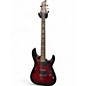 Used Schecter Guitar Research Demon 6 Crimson Red Burst Solid Body Electric Guitar