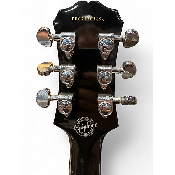 Used Epiphone Les Paul Custom Silverburst Solid Body Electric Guitar