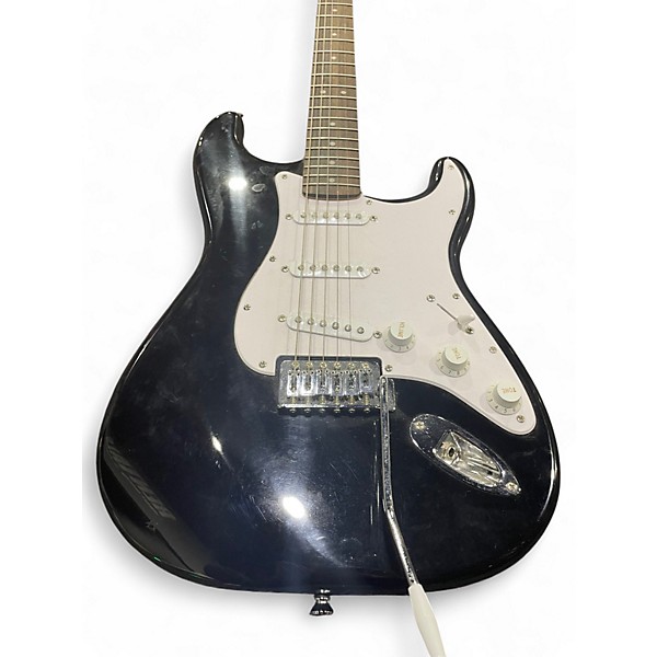 Used Squier Affinity Black and White Solid Body Electric Guitar