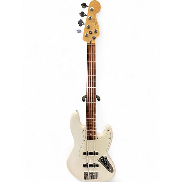 Used Fender Player Jazz Bass V Olympic White Electric Bass Guitar