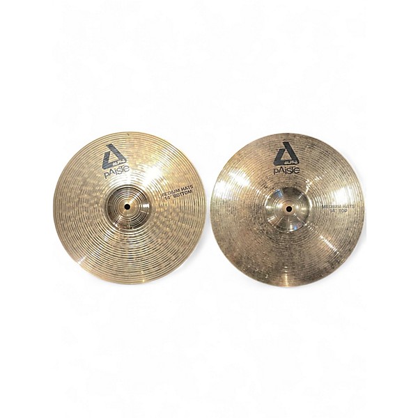 Used Paiste 14in Alpha Medium Hi Hat Pair Cymbal