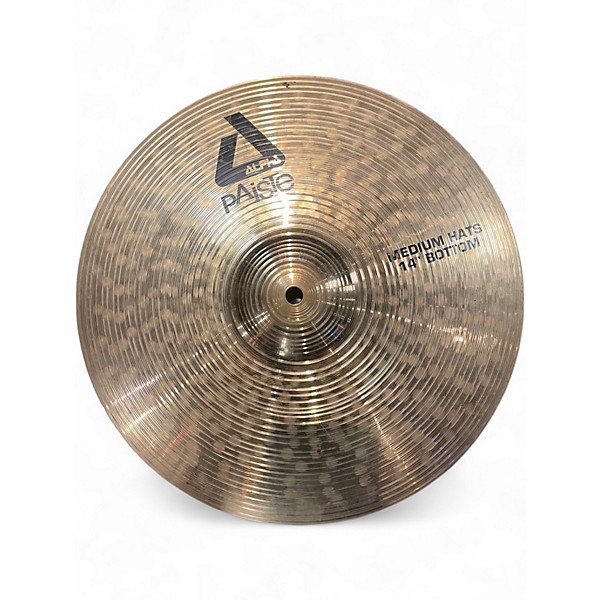 Used Paiste 14in Alpha Medium Hi Hat Pair Cymbal