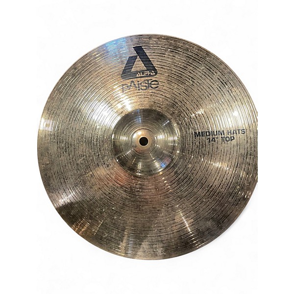 Used Paiste 14in Alpha Medium Hi Hat Pair Cymbal