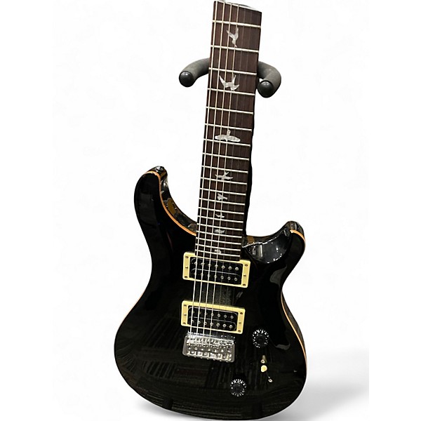 Used PRS SE CUSTOM 7 STRING Black Solid Body Electric Guitar