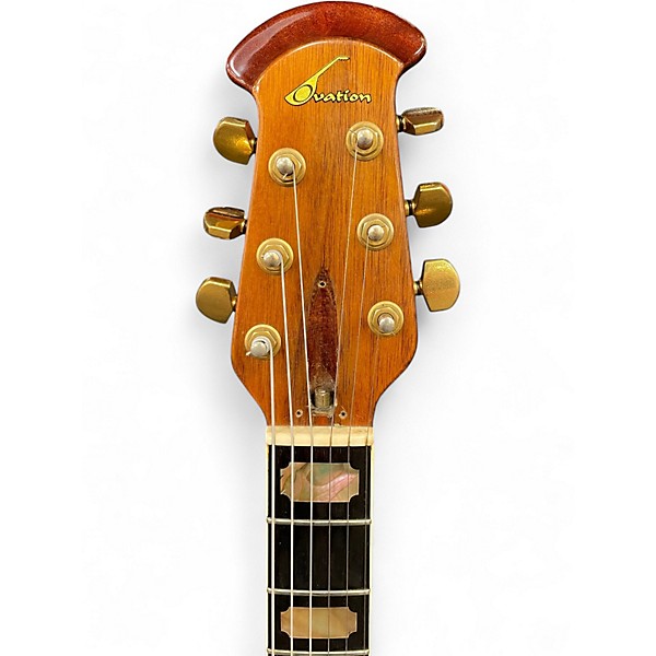 Vintage 1970s Ovation Preacher Deluxe Mahogany Solid Body Electric Guitar