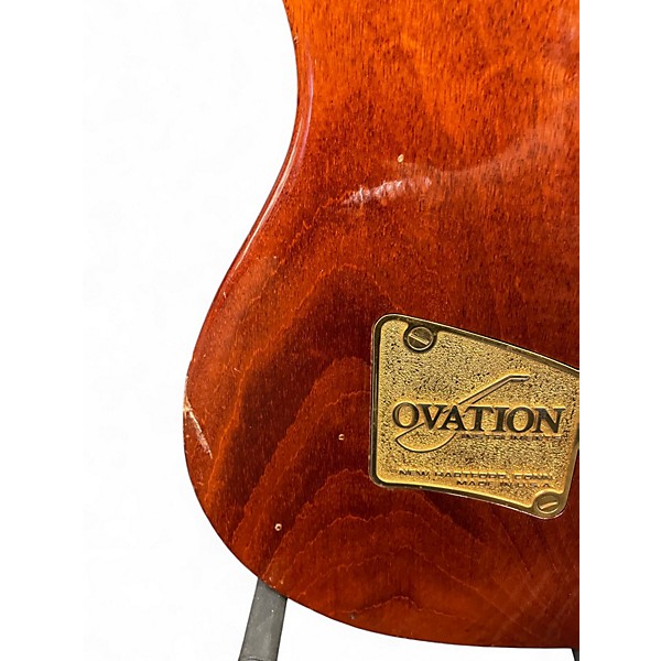 Vintage 1970s Ovation Preacher Deluxe Mahogany Solid Body Electric Guitar