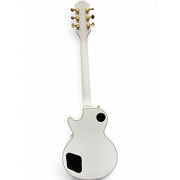 Used Epiphone Les Paul Custom Alpine White Solid Body Electric Guitar