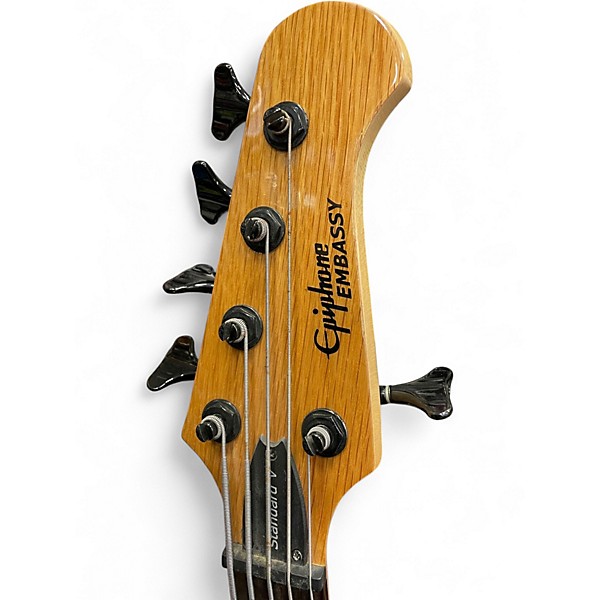 Used Epiphone EMBASSY STANDARD V Natural Electric Bass Guitar