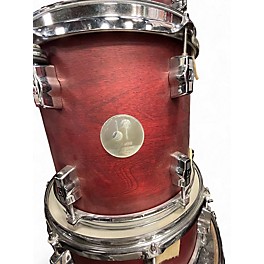 Used SONOR 7 Piece Force 2005 wax cherry red Drum Kit