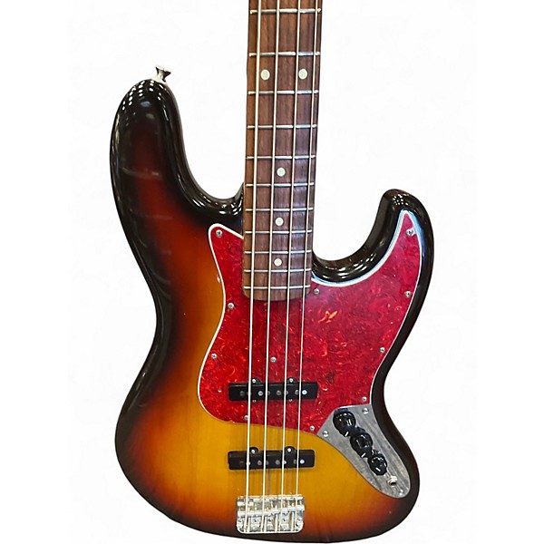 Vintage 1994 Fender JB-62 Jazz Bass 3 Tone Sunburst Electric Bass Guitar