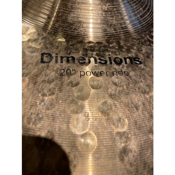 Used Paiste 20in DIMENSIONS POWER RIDE Cymbal