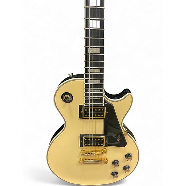 Used Epiphone Les Paul Custom Antique Ivory Solid Body Electric Guitar