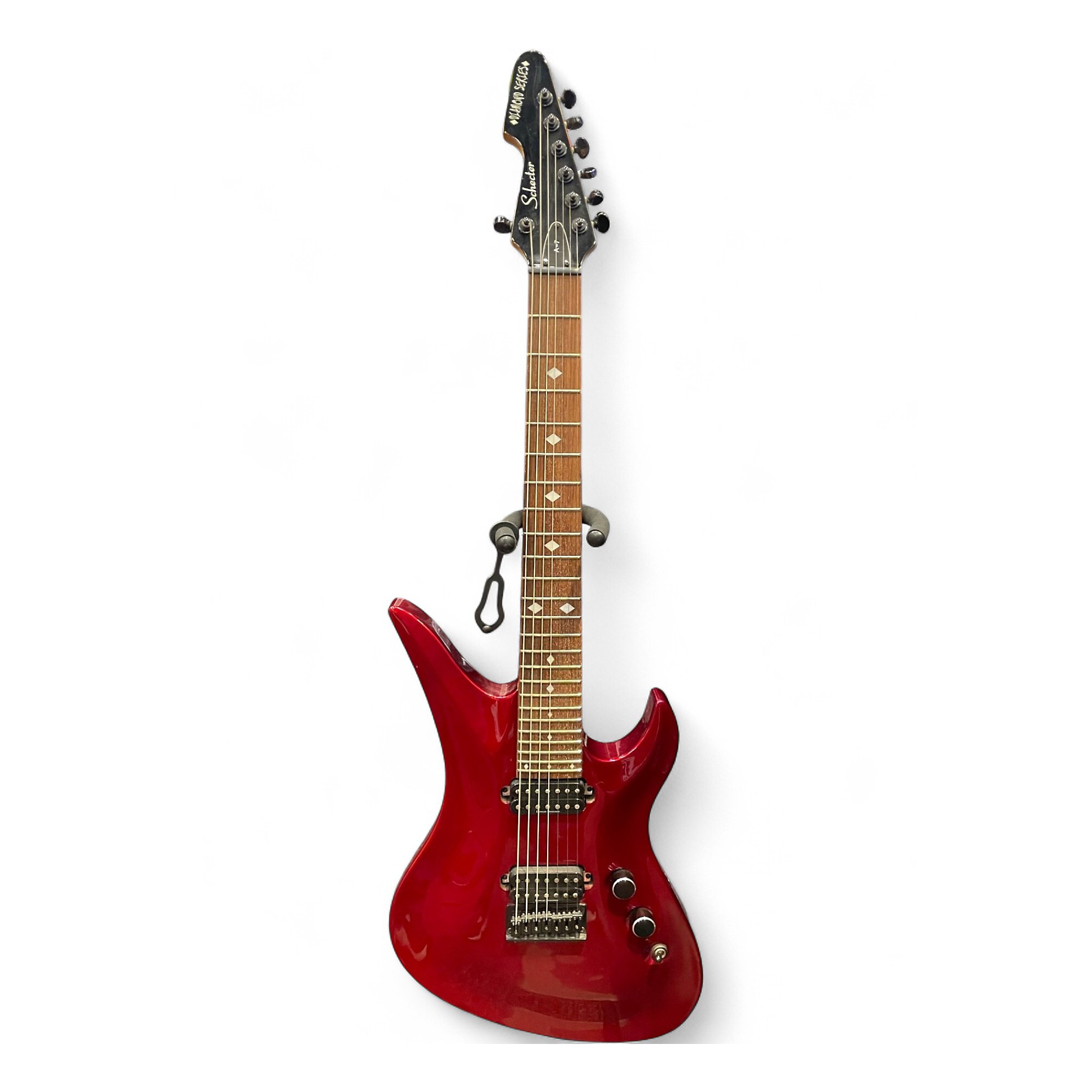 Used Schecter Guitar Research A7 Diamond Series red Solid Body