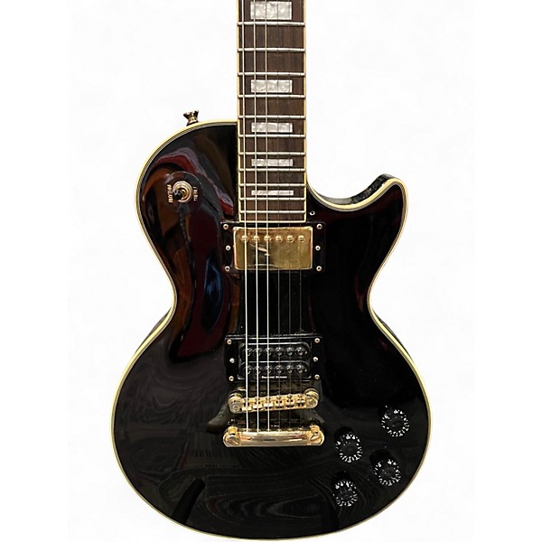 Used Epiphone Les Paul Custom Pro Black Solid Body Electric Guitar