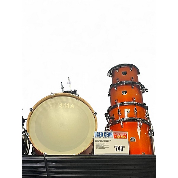Used TAMA 5 Piece Superstar classic Orange Drum Kit