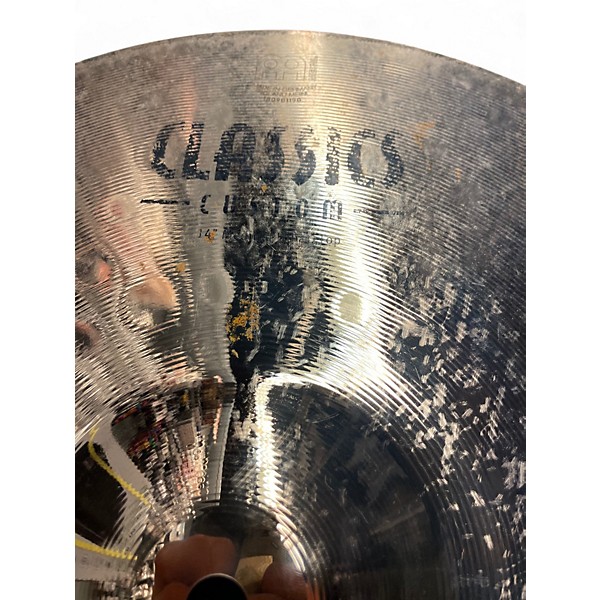Used MEINL 14in Classics Custom Medium Hihats Pair Cymbal
