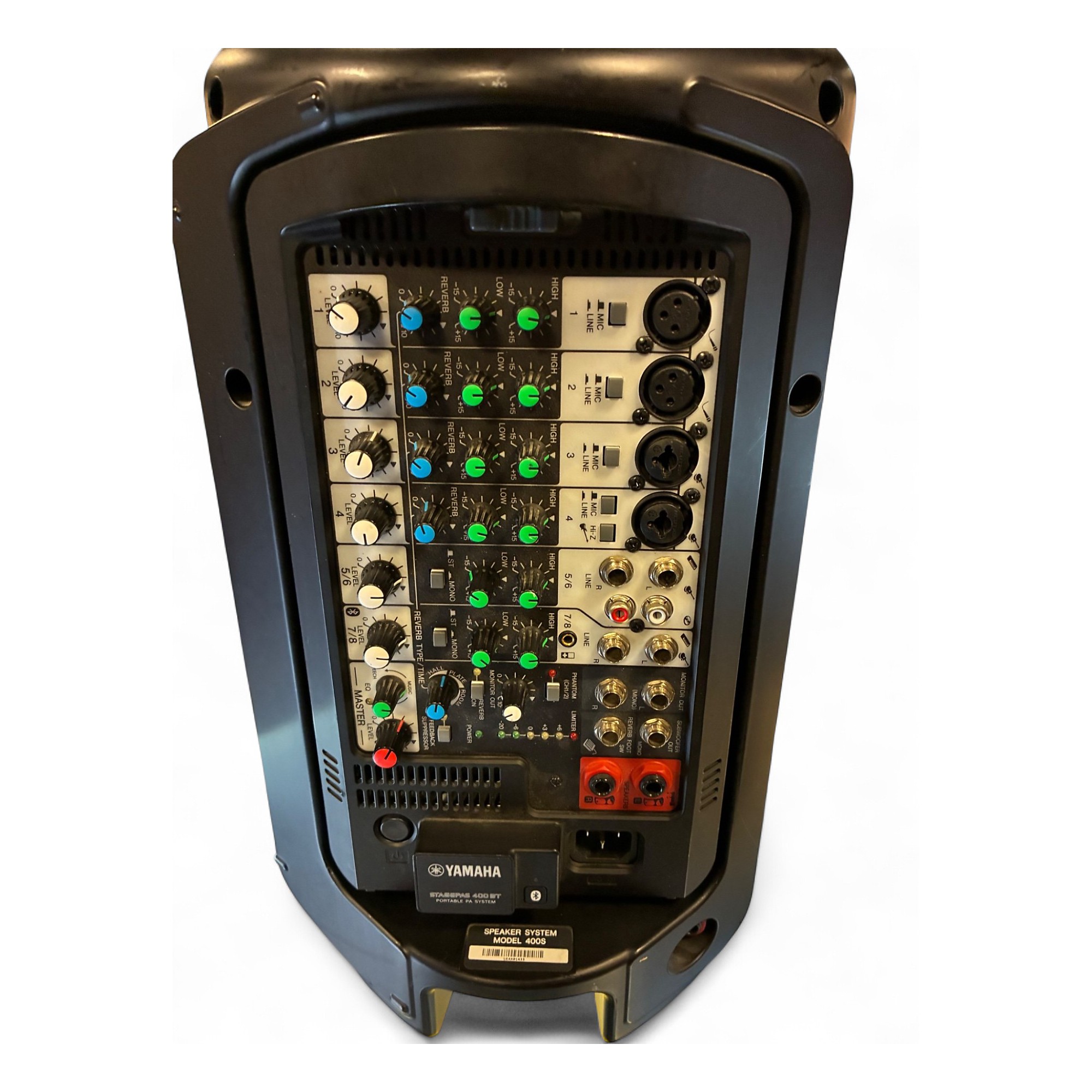 【ジャンク】YAMAHA STAGEPAS 400BT ノイズあり Yamaha STAGEPAS 400BT Portable PA System, 8-Channel Mixer - Janzen