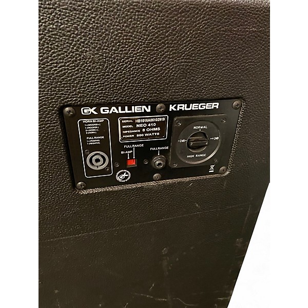 Used Gallien-Krueger Neo 410 800W 8Ohm 4x10 Bass Cabinet