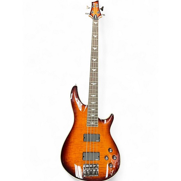 Used Schecter Guitar Research Omen Extreme 4 String 2 Color Sunburst Electric Bass Guitar