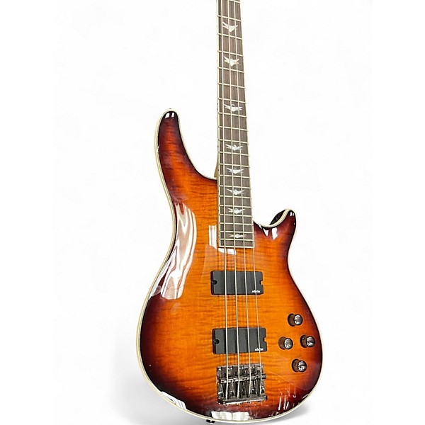 Used Schecter Guitar Research Omen Extreme 4 String 2 Color Sunburst Electric Bass Guitar