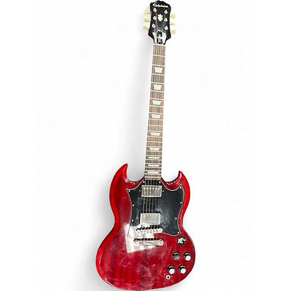 Used Epiphone SG Pro Candy Apple Red Solid Body Electric Guitar