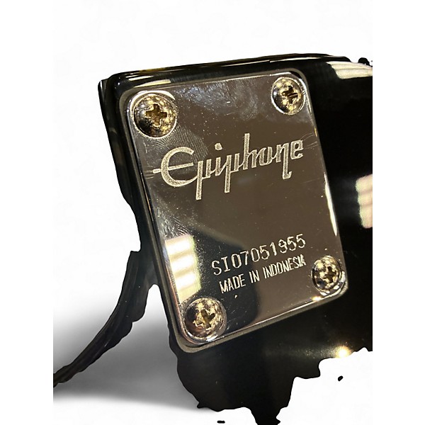 Used Epiphone Les Paul Special II Trans Black Solid Body Electric Guitar