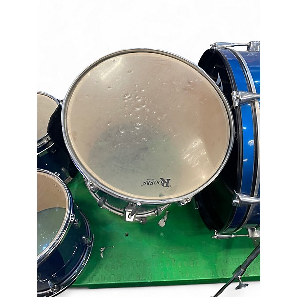Used Rogers 4 Piece Drum Kit (2001-2003) Blue Drum Kit