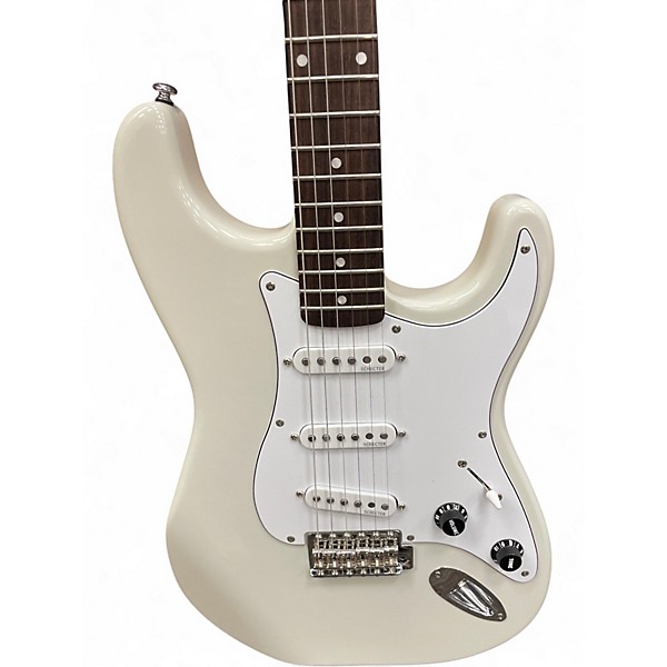 Used Schecter Guitar Research Nick Johnston SSS White Solid Body Electric Guitar