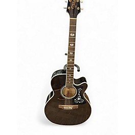 Used Takemine GN75CE-TBK Trans Black Acoustic Electric Guitar