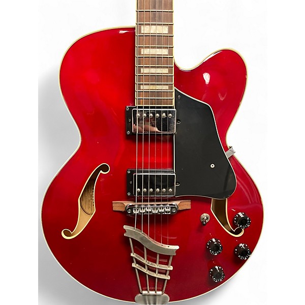 Used Ibanez AFS75T Artcore Candy Apple Red Hollow Body Electric Guitar
