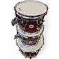 Used DW 4 Piece Design Series CRIMSON SATIN Drum Kit